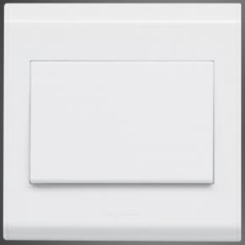 Legrand 1 Gang 1 Way Switch, High-Quality Electrical Wall Switch Designed for Smooth On/Off Control, Rated 13A for Safe Home and Office Use, Featuring Lightweight Mounting Hardware